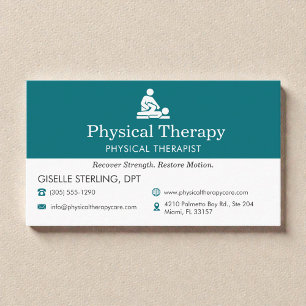 Physiotherapeut PT-Arzt Visitenkarte