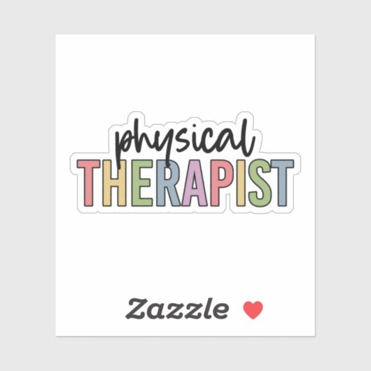 Physiotherapeut PT Graduate Physiotherapie Aufkleber (Blatt)