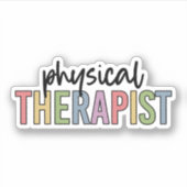Physiotherapeut PT Graduate Physiotherapie Aufkleber (Vorderseite)