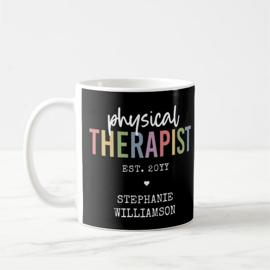 Physiotherapeut PT Graduate Physiotherapie Geschen Kaffeetasse (Links)