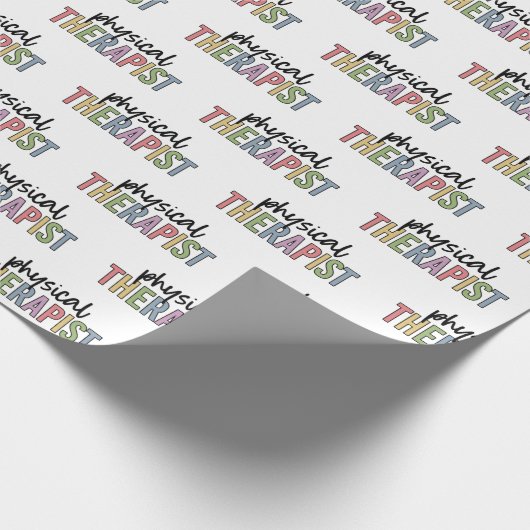 Physiotherapeut PT Graduate Physiotherapie Geschenkpapier (Ecke)