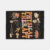 Physiotherapeut Pt Pta Fall Erntedank Physischer Fleecedecke (Vorderseite (Horizontal))