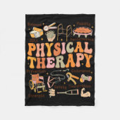 Physiotherapeut Pt Pta Fall Erntedank Physischer Fleecedecke (Vorderseite)