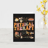 Physiotherapeut Pt Pta Fall Erntedank Physischer Karte (Gelbe Blume)