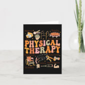 Physiotherapeut Pt Pta Fall Erntedank Physischer Karte (Vorderseite)