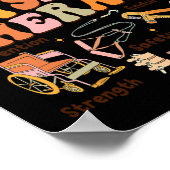 Physiotherapeut Pt Pta Fall Erntedank Physischer Poster (Ecke)