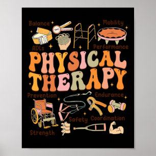 Physiotherapeut Pt Pta Fall Erntedank Physischer Poster