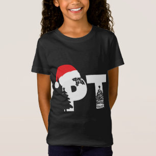 Physiotherapeut PT Weihnachtsmannmütze Weihnachten T-Shirt