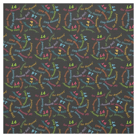 Physiotherapeut Schwarz Stoff (Muster)