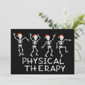 Physiotherapeut Skelett Weihnachten DPT Student (Stehend Vorderseite)