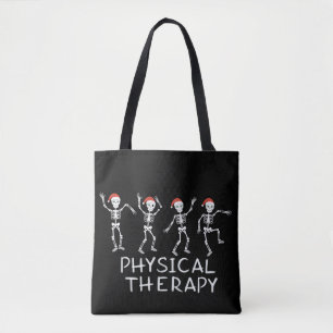 Physiotherapeut Skelett Weihnachten DPT Student Tasche