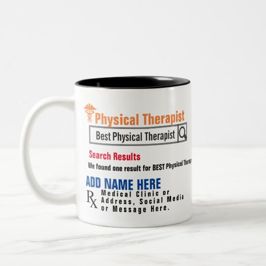 Physiotherapeut sucht Geschenke Tasse (Links)
