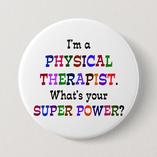Physiotherapeut Super-Power Button (Vorderseite)
