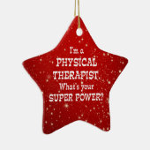 Physiotherapeut Super-Power Keramik Ornament (Rechts)
