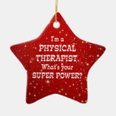 Physiotherapeut Super-Power Keramik Ornament (Vorne)