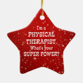 Physiotherapeut Super-Power Keramik Ornament (Hinten)
