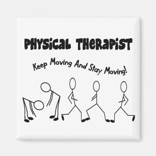 Physiotherapeut T - Shirt und Geschenke Magnet