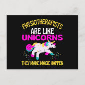 Physiotherapeut Unicorn , Magische Unicornphysik Postkarte (Vorderseite)