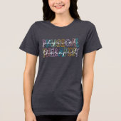 Physiotherapeut Unisex Tri-Blend Shirt (Vorderseite)