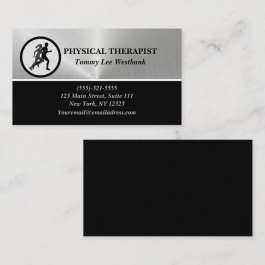 Physiotherapeut Visitenkarte (Vorne/Hinten)