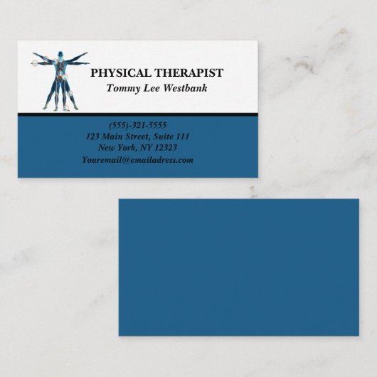 Physiotherapeut Visitenkarte (Vorne/Hinten)
