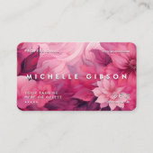 Physiotherapeut Wellness Floral Pink Minimal Visitenkarte (Vorderseite)