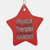 PhysiotherapeutAssistant Extraordinaire Keramik Ornament (Links)