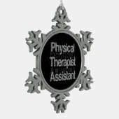 PhysiotherapeutAssistant Extraordinaire Schneeflocken Zinn-Ornament (Links)