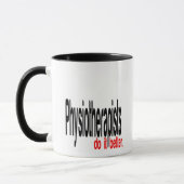 Physiotherapeuten machen es besser Spaß Tasse (Links)