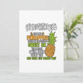 Physiotherapeuten sind wie Ananas. Feiertagskarte (Stehend Vorderseite)