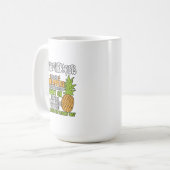 Physiotherapeuten sind wie Ananas. Kaffeetasse (Vorderseite Links)