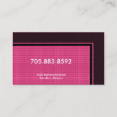 Physiotherapeuten-Visitenkarte - Monogramm Visitenkarte (Rückseite)