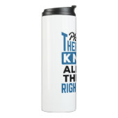 Physiotherapeuten wissen alle richtigen Bewegungen Thermosbecher (Nach links gedreht)