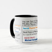 PhysiotherapeutIn Funny Best Search Tasse (Vorderseite Links)