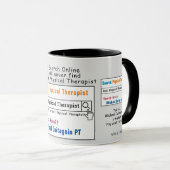 PhysiotherapeutIn Funny Best Search Tasse (VorderseiteRechts)