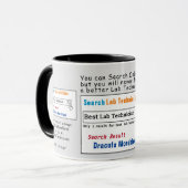 PhysiotherapeutIn Funny Best Search Tasse (Vorderseite Links)
