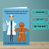 Physiotherapeutin Funny Birthday Design 2 Karte