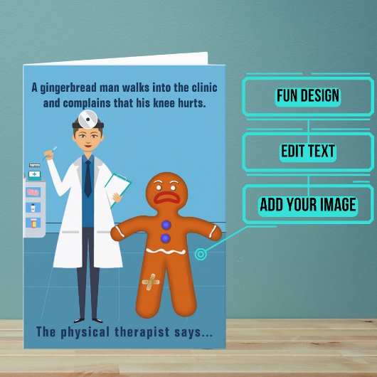 Physiotherapeutin Funny Birthday Design 2 Karte