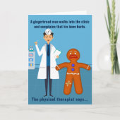 Physiotherapeutin Funny Birthday Design 2 Karte (Vorderseite)