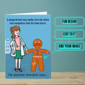 Physiotherapeutin Funny Birthday Design 4 Karte