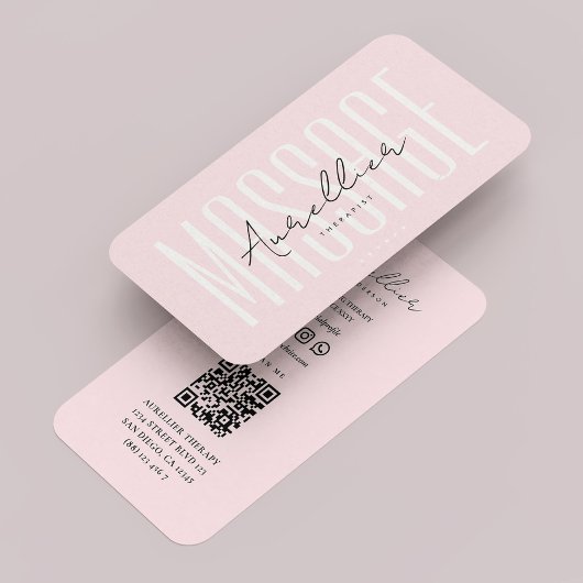 Physiotherapeutin Pastel Pink Visitenkarte