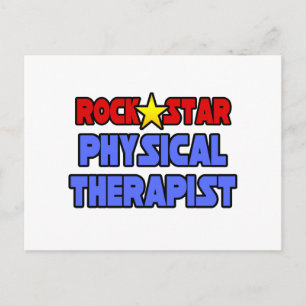 Physiotherapeutin Rock Star Postkarte