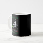 Physiotherapeutin Xmas Tree Lighting Ugly Kaffeetasse (Vorderseite Links)