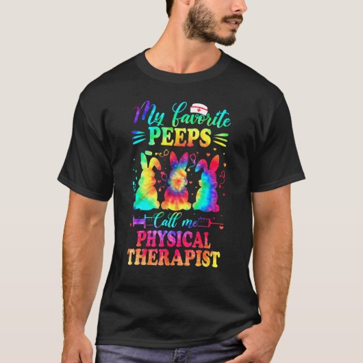Physiotherapeutische Gefärbte Krawatte Lieblings-K T-Shirt (Vorderseite)