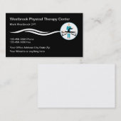 Physiotherapeutische Klinik Moderne Visitenkarten Visitenkarte (Vorne/Hinten)