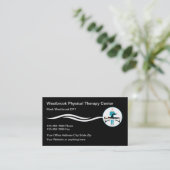 Physiotherapeutische Klinik Moderne Visitenkarten Visitenkarte (Stehend Vorderseite)