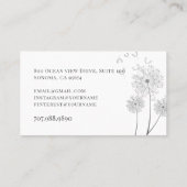 Physiotherapeutische Visitenkarte (Rückseite)