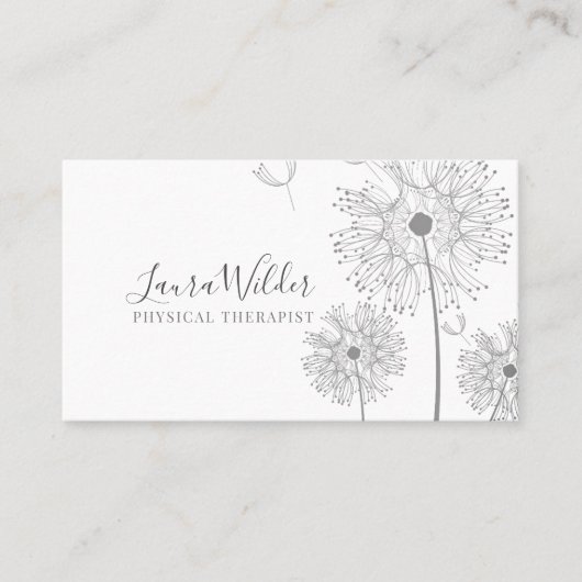 Physiotherapeutische Visitenkarte (Vorderseite)