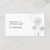 Physiotherapeutische Wind-Blown-Blume Visitenkarte (Rückseite)