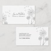 Physiotherapeutische Wind-Blown-Blume Visitenkarte (Vorne/Hinten)